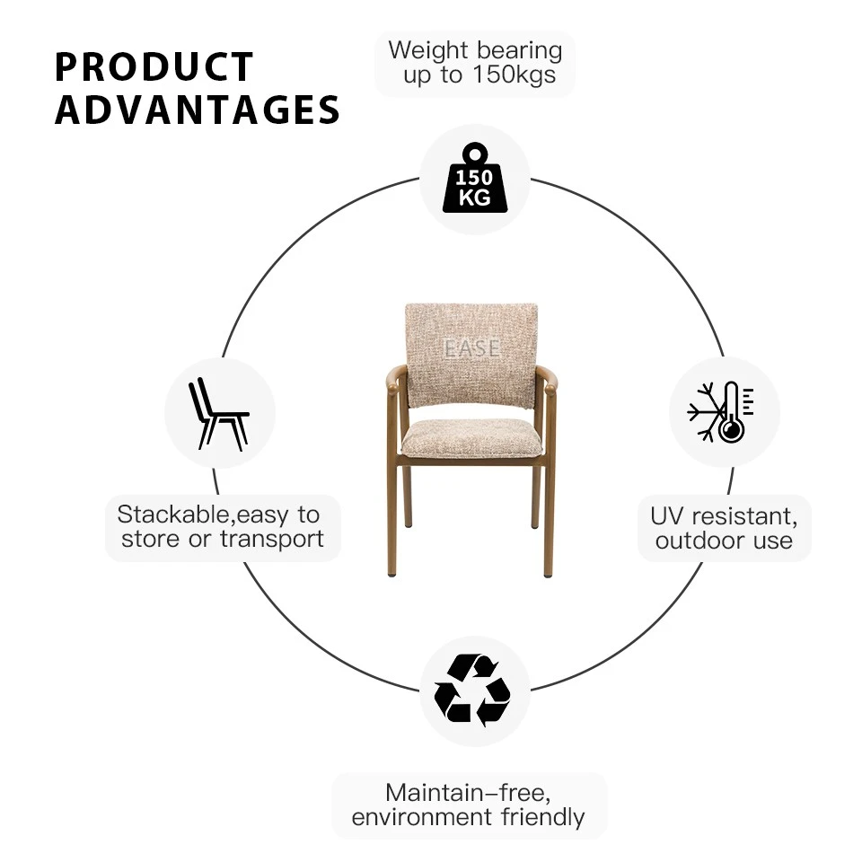 Outdoor Upholstered Chairs With Arms high quality